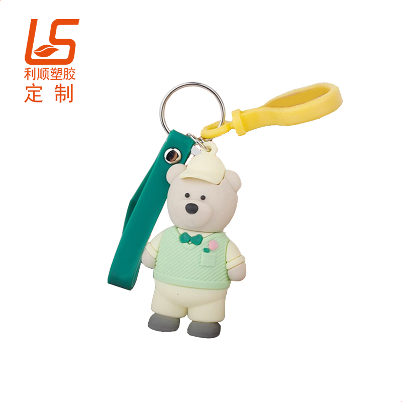 卡通軟膠立體公仔鑰匙扣